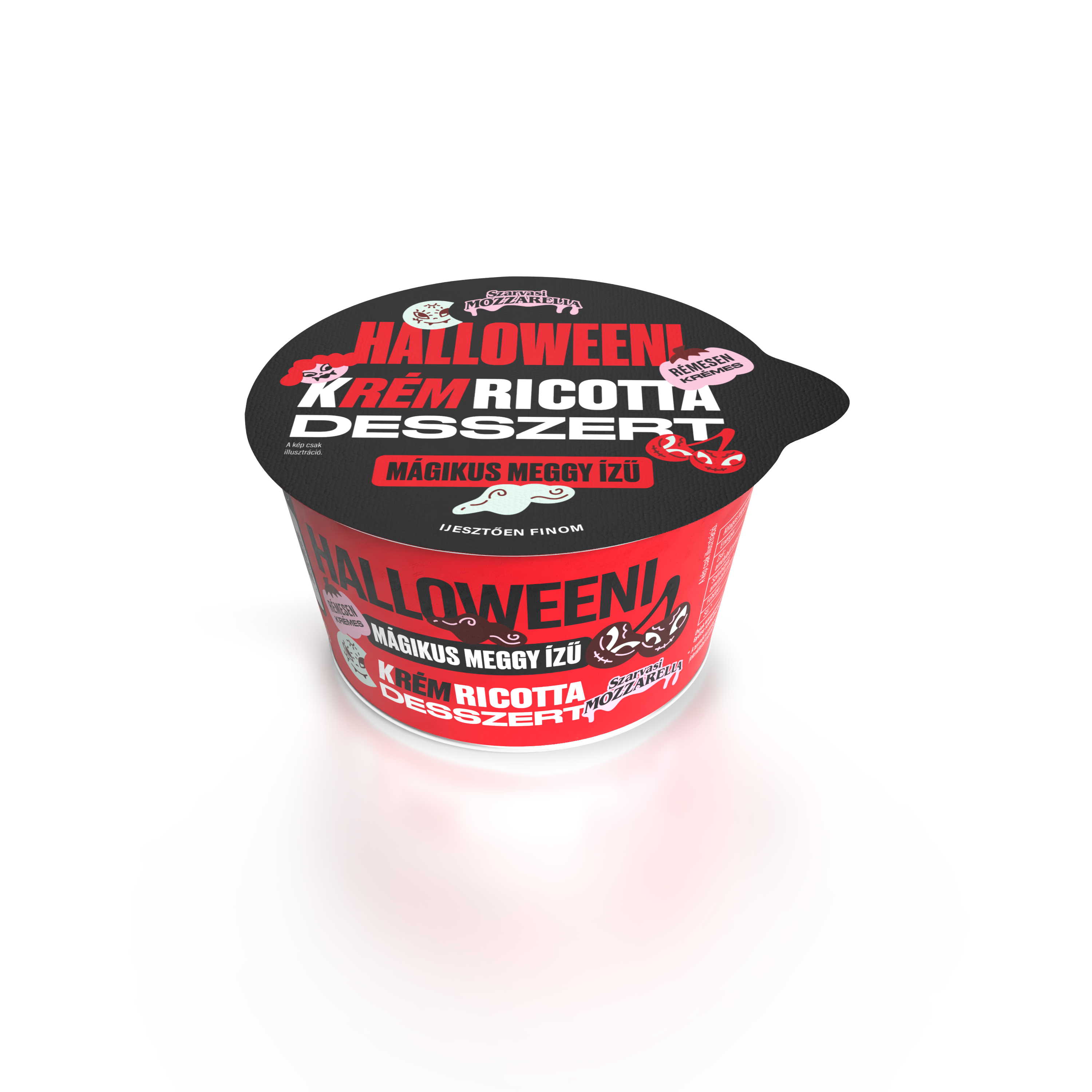 Halloweeni kRémricotta Mágikus Meggy meggy ízű ricotta desszert 180 g