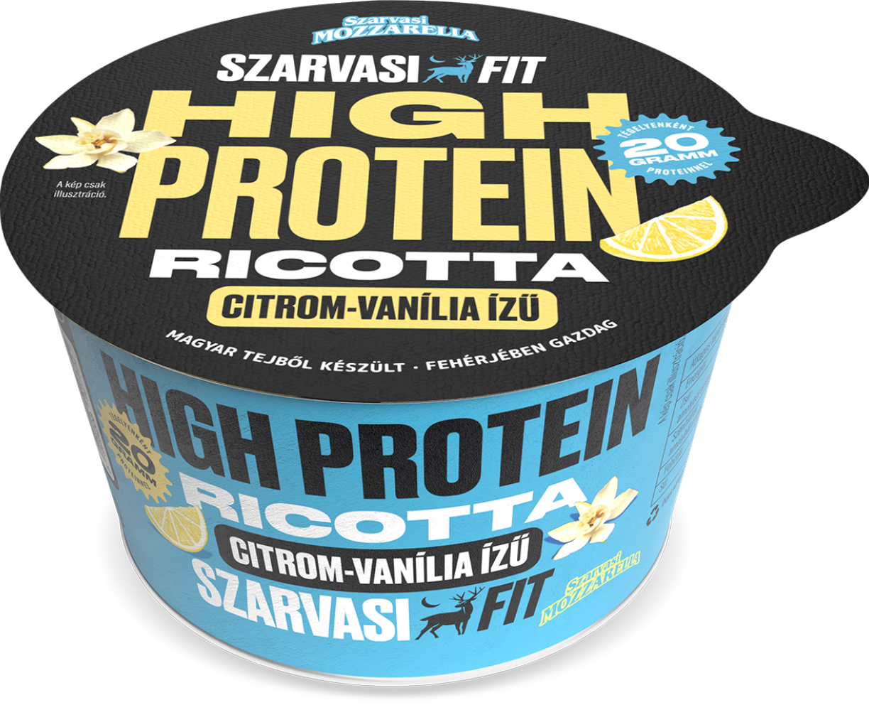 Szarvasi Fit High Protein vaníliás ricotta desszert 180 g